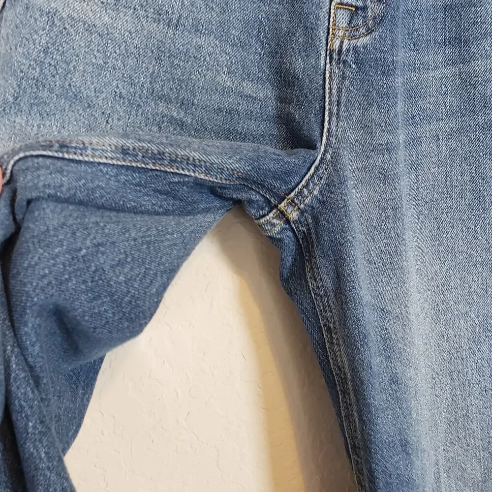 Reiss Medium Blue Elle‎ High Rise Straight Jeans Women's 24